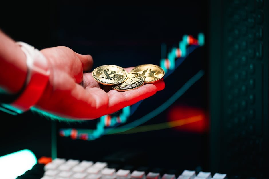 Bitcoin and Ethereum price charts showing market volatility