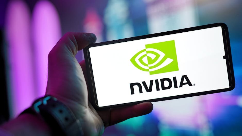 Nvidia stock trading screens displaying record market capitalization